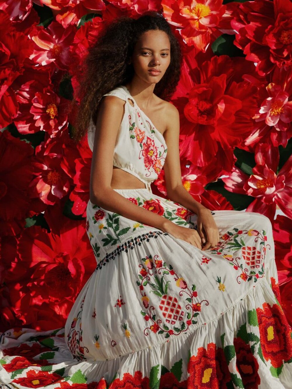 FARM Rio Embroidered Carmina Floral Maxi Dress sz Small NWT ABSOLUTELY GORGEOUS! - Picture 6 of 11